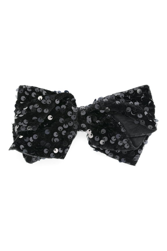 Sequin Jumbo Bow Hair Clip