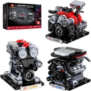 JMBricklayer Engine 3-in-1 Building Set, 711 Pcs, Collectible Display Toys for Adults, Gift for 14+