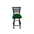 thumbnail image 1 of JMC Furniture JMCBBBVSGRN Boggs Series Barstool, Supports Up to 300 lbs, 30.5 in. Seat Height, Green Seat, Black Back & Base, 1 of 1