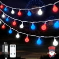 thumbnail image 1 of JMEXSUSS 100 LED Connectable Globe String Lights Indoor Bedroom, 33ft Warm White Christmas String Lights Plug in with Remote, 8 Modes Hanging Fairy Lights Outdoor for Room Classroom Dorm Party Decor, 1 of 10