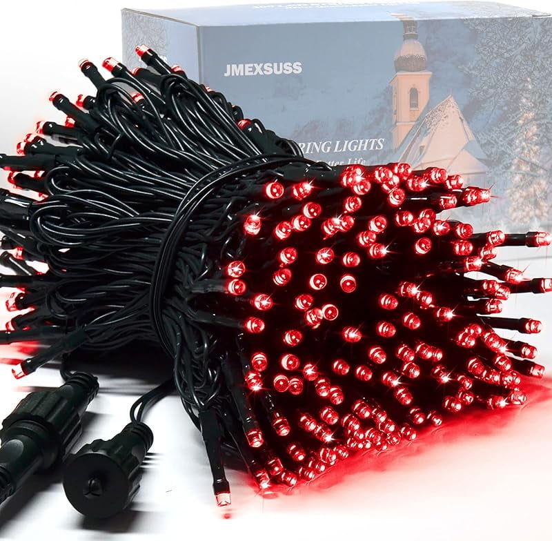JMEXSUSS 200 LED Lichtervorhang – Batteriebetrieben & USB, 8 Modi, Wasserdicht, Für Fenster & Party