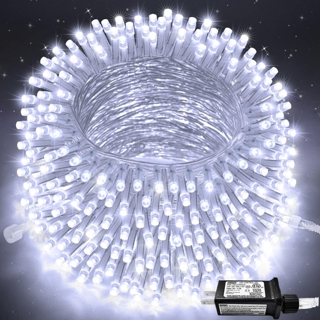 JMEXSUSS 250 LED White AIF4 Christmas Lights Indoor Outdoor