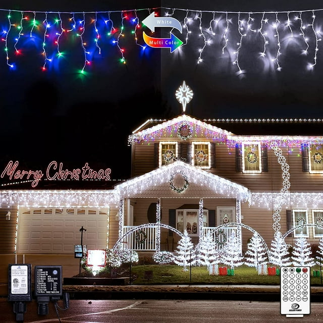 JMEXSUSS Color Changing Lights Outdoor Waterproof, 11 Modes 400 LED