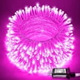 thumbnail image 1 of JMEXSUSS Pink Lights for Valentines Day Decor, 200 LED 66 Ft Pink Christmas String Fairy Lights Clear Wire Plug in for Bedroom Indoor Outdoor Girl's Room Valentines Decorations, 1 of 9