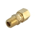 thumbnail image 1 of JMF 4503348 Yellow Brass Connector 3/8 Compressionx1/8 MPT Dia. in. (Pack of 5), 1 of 2