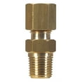 thumbnail image 1 of JMF 1/2 in.   Compression  T X 3/8 in.   D Male  Brass Connector, 1 of 2