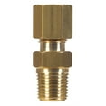 thumbnail image 1 of JMF Company 1/4 in. Compression 1/8 in. D MPT Brass Connector, 1 of 2