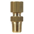 thumbnail image 1 of JMF  3/8 in. Compression   x 1/2 in. Dia. Male  Brass  Connector, 1 of 2