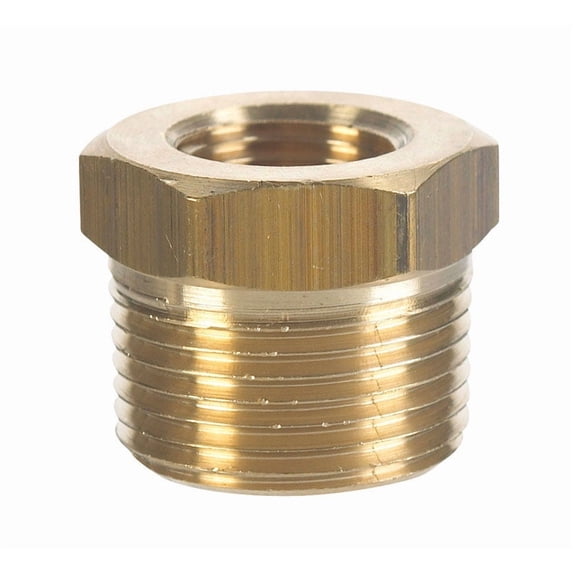JMF 1/2 in. MPT x 1/4 in. Dia. FPT Brass Hex Bushing