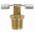 thumbnail image 1 of Jmf Needle Drain Cock External Seat 1/4 " Yellow Brass Bagged Pack of 4, 1 of 2
