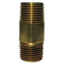 JMF Company 1/8 in. MPT X 1/8 in. D MPT Brass Nipple 2 in. L