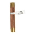 thumbnail image 1 of JMF Company 3/8 in. MPT Brass Nipple 4 in. L, 1 of 2