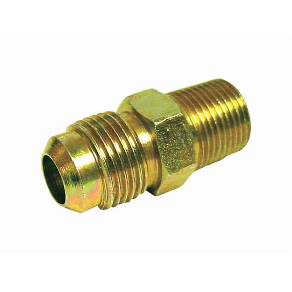 Jmf Flare Connector 5/16 " Flare X 1/8 " Mpt Yellow Brass Lead Free Pack of 10