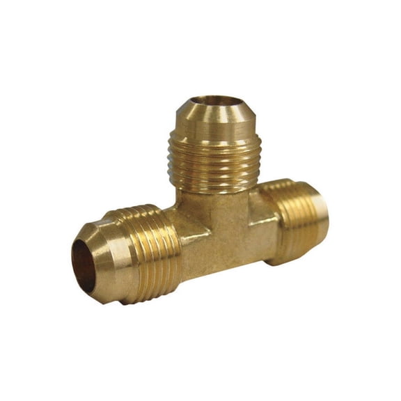 JMF Company 5/16 in. Flare X 5/16 in. D Flare Brass Tee, Each