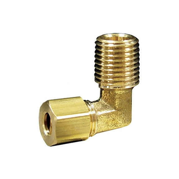 JMF Company 7/8 in. Compression X 3/4 in. D MPT Brass 90 Degree Street Elbow
