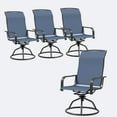 thumbnail image 1 of JMGJOY Patio Swivel Chair Set of 4, Outdoor High Back Textilene Rocking Chairs – 360° Rotating & 15° Reclining, All-Weather Metal Frame for Garden, Deck, Poolside (Blue, 4-Price), 1 of 7