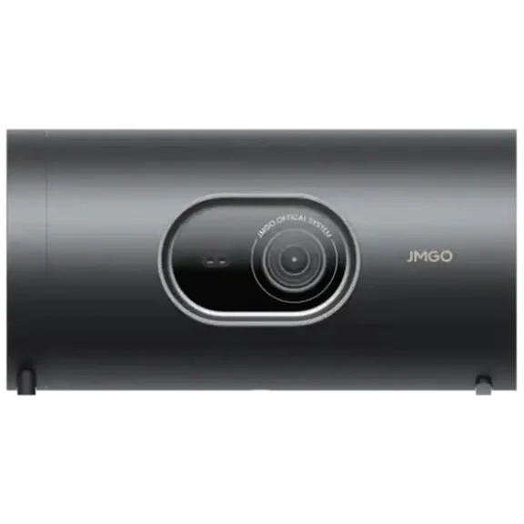 JmGO - PicoPlay+ 1080P Google TV Mini Portable Projector, 8W Dolby , 3D, HDR10, WiFi & Bluetooth for Home Party, Outdoor - Black