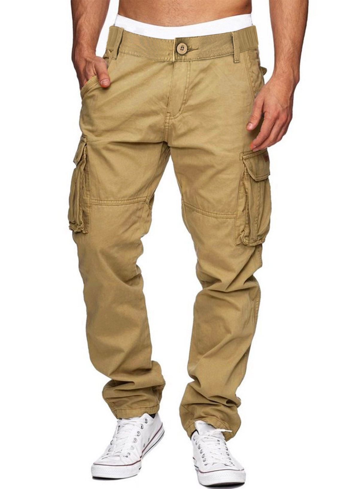 JMIERR Big and Tall Mens Cargo Pants Lightweight Baggy Pants Stretch ...