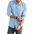 thumbnail image 1 of JMIERR Men Casual Long Sleeve Button Down Cotton Shirts Linen Chambray Shirt Plain shirts, 1 of 5