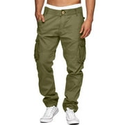 JMIERR Men's Cargo Pants Lightweight Baggy Pants Stretch Hiking Work lounge Pants Multi Pockets