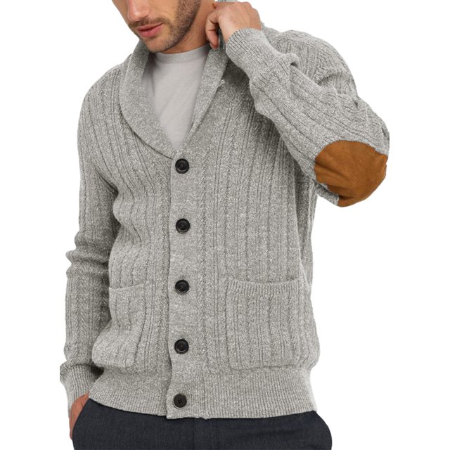 JMIERR Men's Shawl Collar Cardigan Sweaters MultiColor Button Down