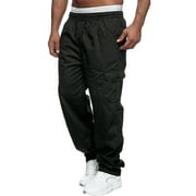 JMIERR Mens Cargo Pants- Casual Multiple Pockets Outdoor Straight Pants Work Out Hiking Pants Trousers