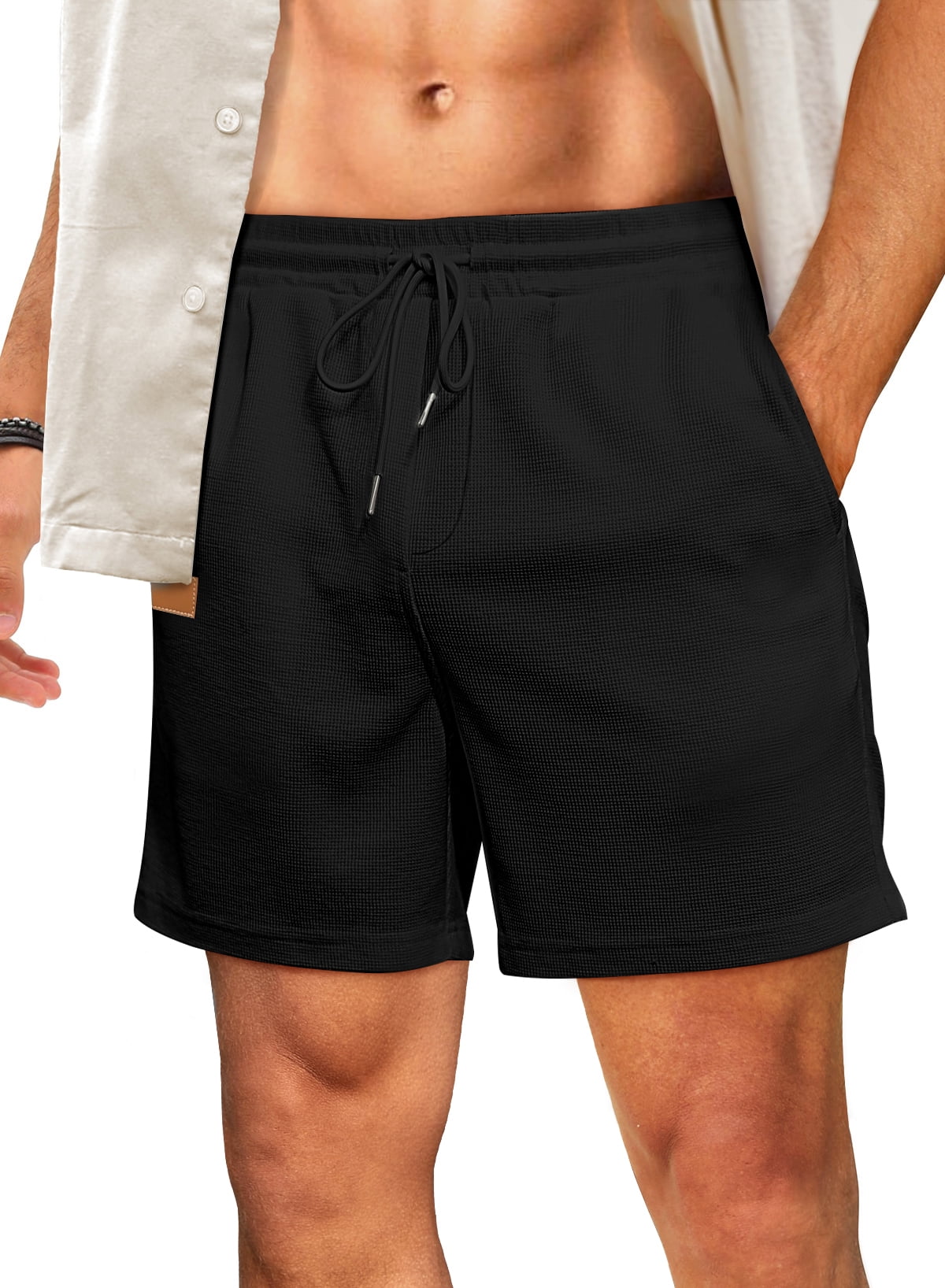 Orange Workout Shorts Men Casual With Pockets Solid Shorts Beach Sports  Drawstring Shorts Men Summer Men's Casual Shorts