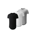 thumbnail image 1 of JMIERR Undershirts for men T Shirts Crewneck Cotton Hipster Classic Tee, 3 Pack, Black;White;Gray, 1 of 6