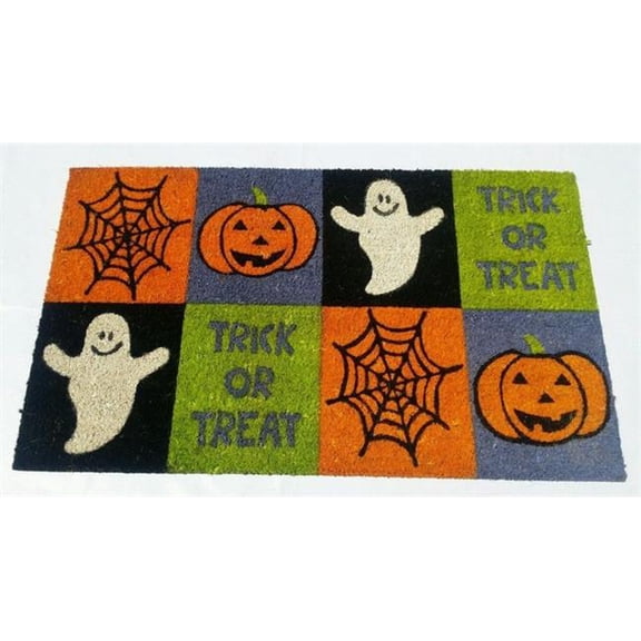 JMJ LE 1589 Trick or Treat Coir Door Mat