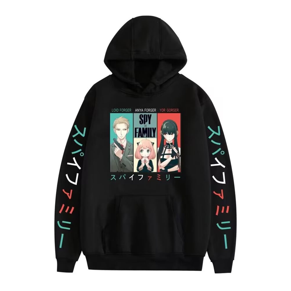 JMKEY Unisex Anya Forger Hoodie Spy x Family Hoodie Anime Pullover