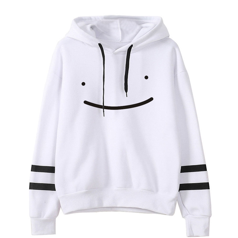 JMKEY Men Sweatshirt Hoodie Dream SMP Smile Dreamwastaken