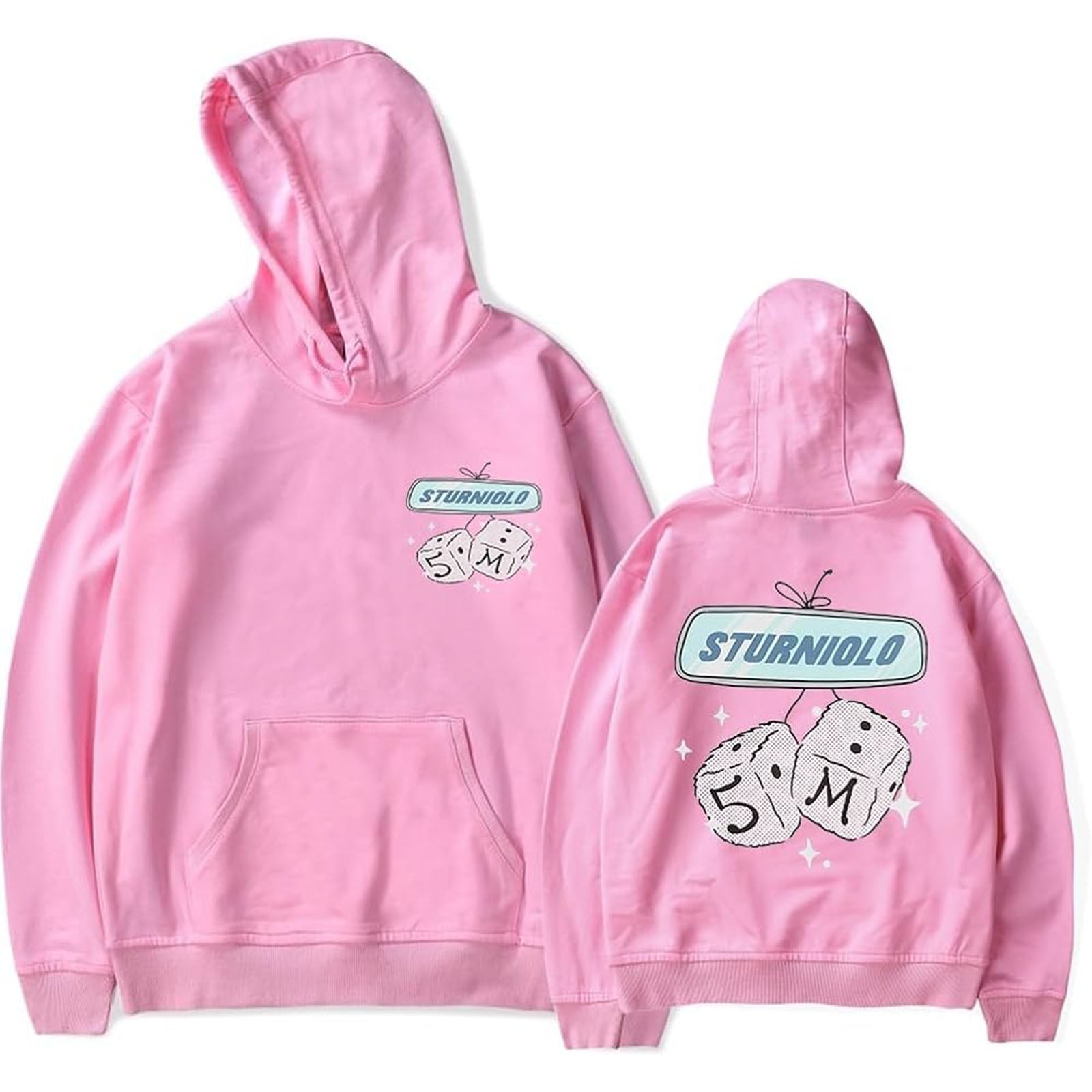JMKEY Sturniolo Triplets Merch 5 Million Hoodie Hooded Sweatshirt Long Sleeve Tee Fashion Coat Outerwear Pullover