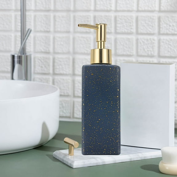 JMKQLZ 350ml Square Foam Soap Dispenser, Glass Refillable Bottle, Foaming Hand Soap Refillable Dispenser For Bathroom Or Kitchen