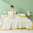 thumbnail image 1 of Breathable Soybean Fiber Summer Cool King Size Blanket for Bed, Super Soft Blankets for All Season, Lightweight and Fluffy,Summer Cool Air Conditioning Quilt Washed Summer Quilt, 1 of 8