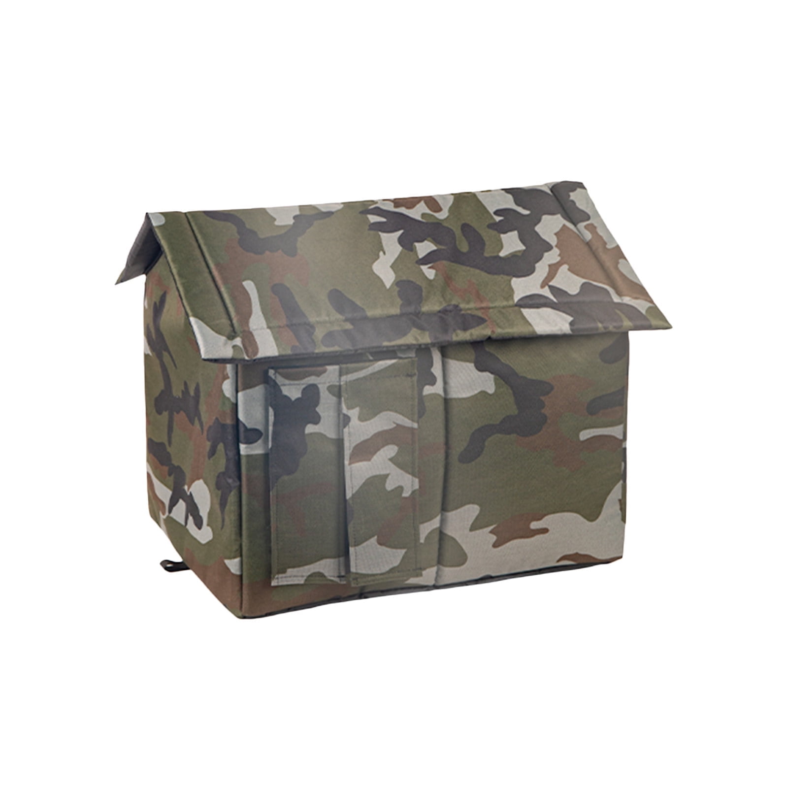 JMKQLZ Cat House for Outdoor Cat Insulated Stray Feral Cat Shelter Weatherproof Small Dog House Outdoor Pet Shelter Waterproof Warm Pet Cave Wild Animal Tent Bed,17.7"x15"x14.6"