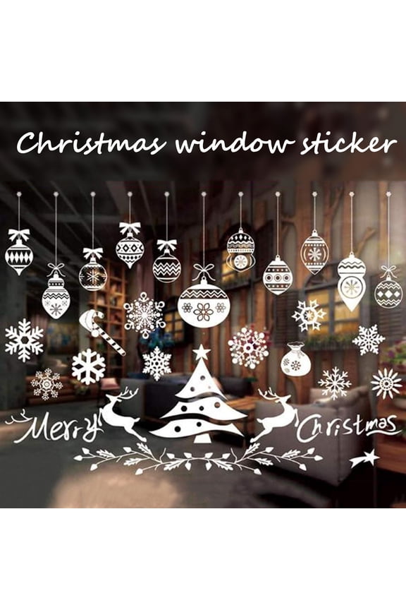 Christmas Snowflakes Window Clings Winter Holiday Party Decorations PVC Material Versatile Application for Glass Doors Windows Tiles Appliances