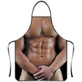 thumbnail image 1 of JMKQLZ Comedic Chef Apron with Muscle Design - Novelty Kitchen Apron for Cooking Enthusiasts with Comfortable and Durable Fabric, 1 of 3