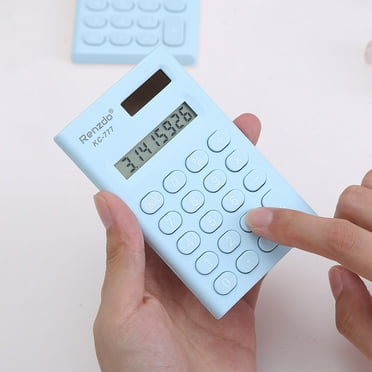 JMKQLZ Cute Calculator, Small Portable Calculator Scientific Math Calculator 8 Digits Mini Body Plastic Keys Non-slip Bottom Pad Clear Keys