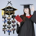 thumbnail image 1 of JMKQLZ DIY Graduation Photo Display Holder Creativity 12 Clip Wall Mounted Photo Collage Frame Cardboard Simple Door Hanging Pendant 2025 Graduation Season Party Decoration Door Hanging, 1 of 6