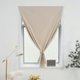 thumbnail image 1 of JMKQLZ No Drill Blackout Curtains with Hook and Loop Fasteners - Complete Light Blocking Window Curtains for Bedroom Privacy - Easy Installation Sun Shade Fabric Panels, 1 of 6