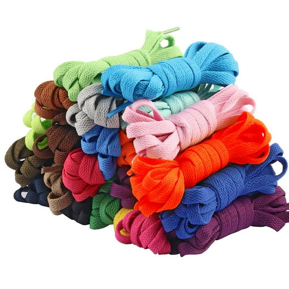 JMKQLZ Durable Flat Shoelaces Set - Replacement Laces for Athletic Shoes, Sneakers and Boots with Various Color Options for Style Customization