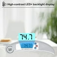 thumbnail image 1 of Fast Read Foldable Food Thermometer with Backlit Display - Precision Stainless Steel Probe Grill Cooking Aid Instant Temperature Gauge Multi-Use Kitchen Tool, 1 of 6