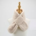thumbnail image 1 of JMKQLZ Fleece Boys Girls Scarf Winter Autumn Kids Warm Scarf Cute Thick Neck Warmer Solid Color Children Scarf 1-12Years, 1 of 3