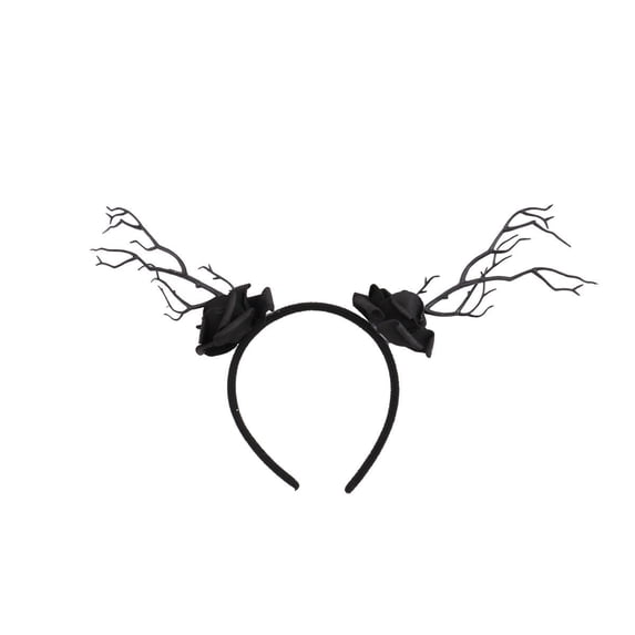 JMKQLZ Halloween Themed Headband Accessory with Botanical and Motifs for Mystery Gathering Dress Up Enhancement Celebration Focal Point