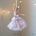 thumbnail image 1 of JMKQLZ Handcrafted Ballet Dancer Christmas Tree Ornament, Soft Fabric Skirt Performer Hanging Decor for home Party Mantel Wreath Table Centerpiece, 1 of 3