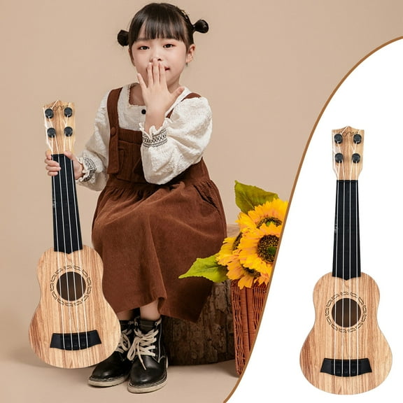 JMKQLZ Kids Toy Classical Ukulele Guitar Musical Instrument, 14 Inches Mini Guitar With 4 Strings Early Educational Toy for Kids