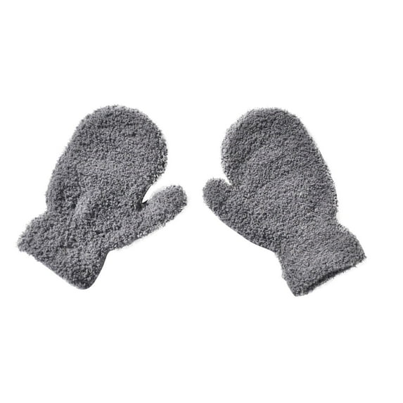 JMKQLZ Kids Winter Warm Gloves Plush Mittens for Boys or Girls Children's Solid Color Thickened Comfortable Gloves for Cold Weather