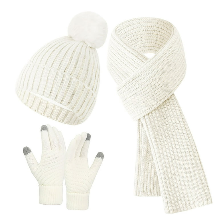 Scarf Matalan Womens Hats Winter Gloves White Scarf And Gloves Set