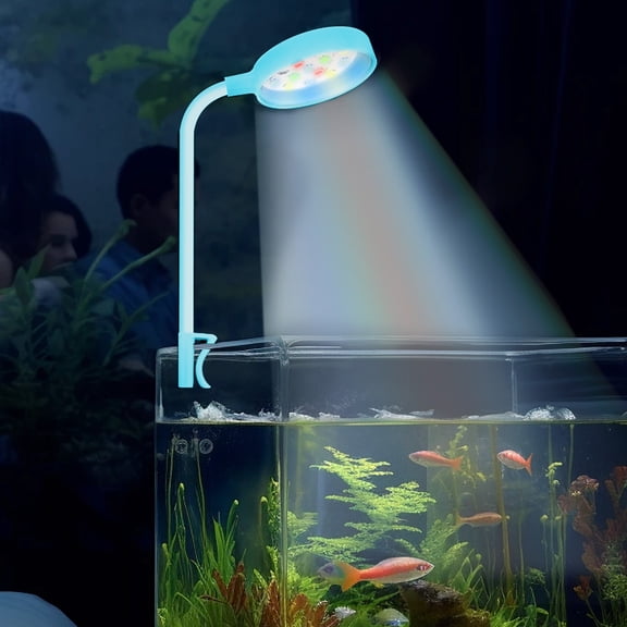 JMKQLZ LED Aquarium Light, Colorful Fish Tank Lamp Submersible Underwater LEDs Lights, Water Proof Spotlights for Fish Tank Decor