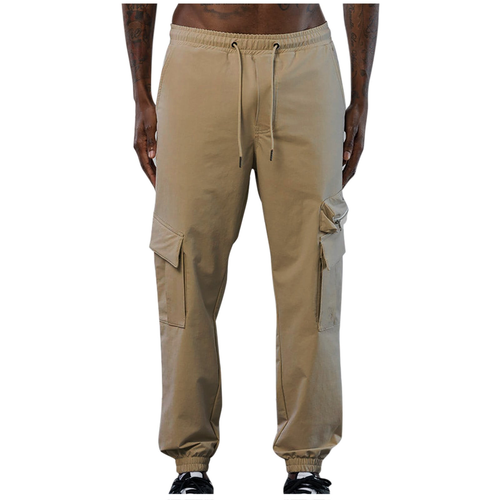 Mens High Waist Stretch Khaki Pants With Pockets For Everyday All Day Comfort Spandex main image 0